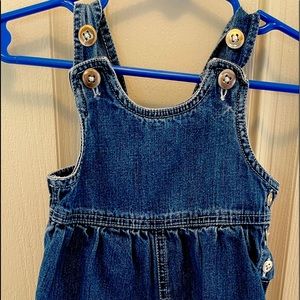 Baby GAP demin overalls. 3-6 months